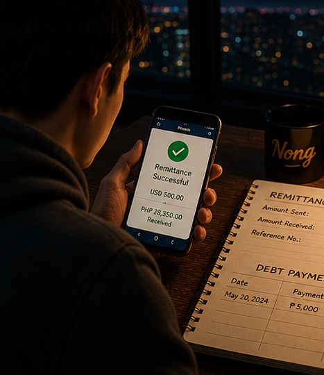 Ang Kakaibang Pakiramdam ng Nagbabayad ng Utang Mula sa Malayo
