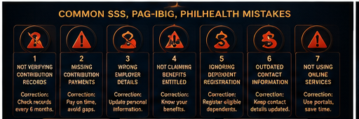 7 Common SSS, Pag-IBIG, and PhilHealth Mistakes Filipinos Make — and How to Avoid Them