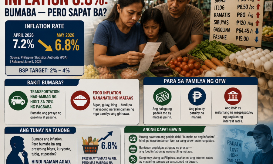 May 2026 Inflation 6.8%: Bumaba — pero Sapat Ba?